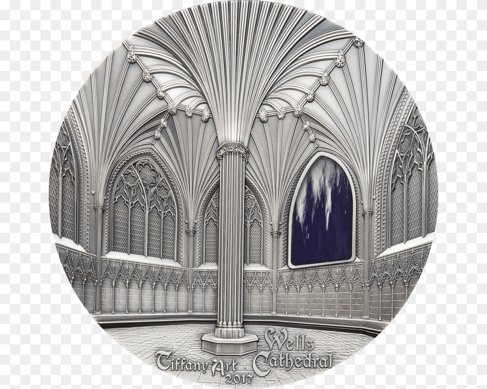 Palau 2017 50 Dollars Tiffany Art Wells Cathedral Wells Cathedral, Architecture, Building, Photography Free Transparent Png