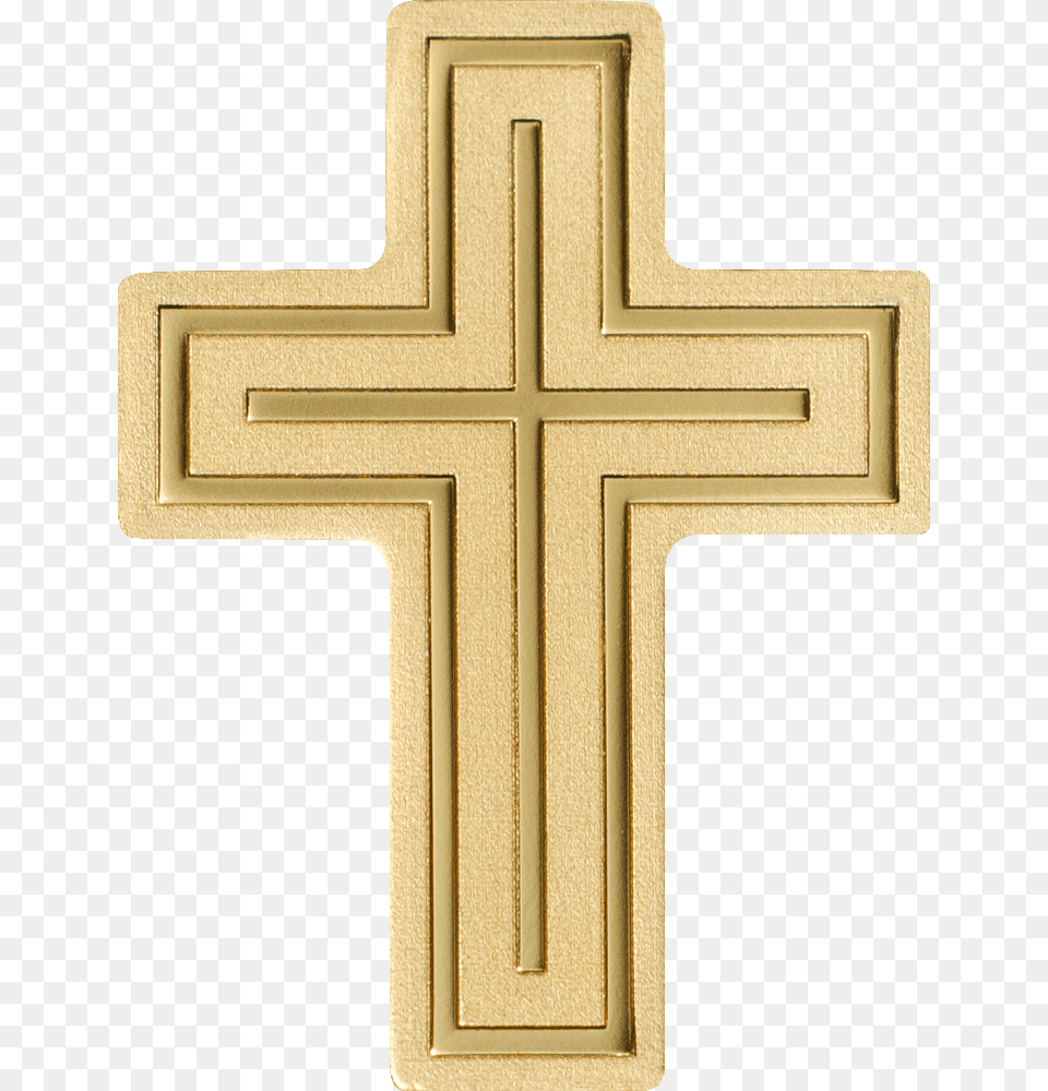 Palau 2018 1 Dollar Golden Cross Golden Crucifix, Symbol Png Image