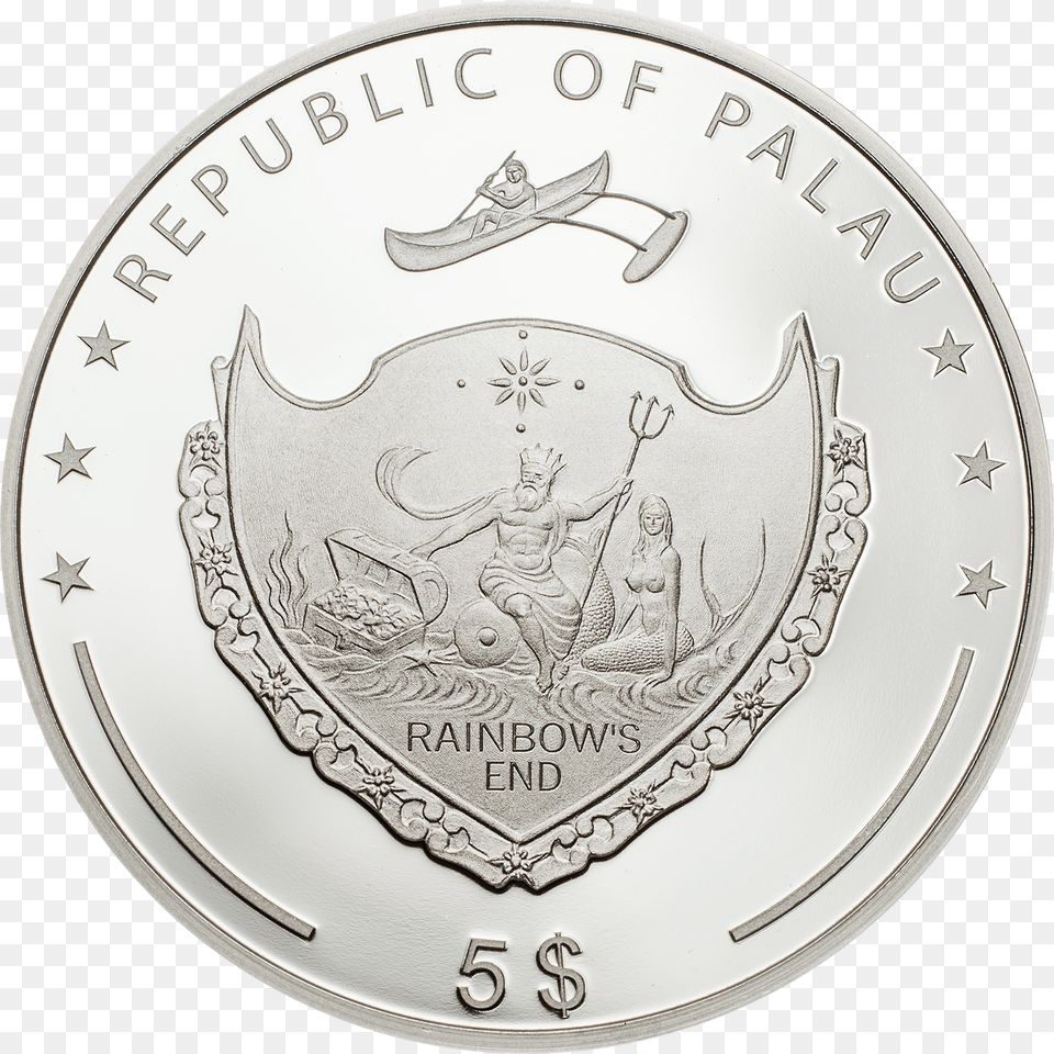 Palau 2019 5 Dollars Ounce Of Luck 2019 Four, Silver, Adult, Wedding, Person Free Png Download