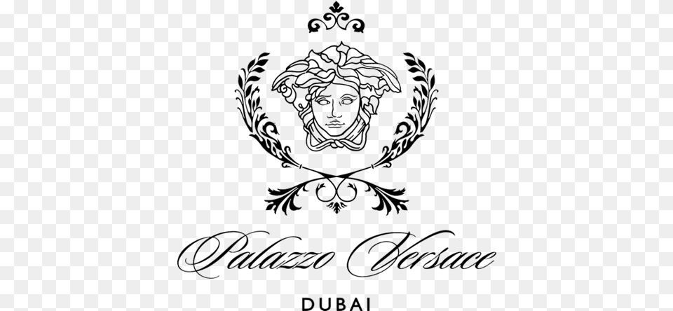 Palazzo Versace Logo Black Palazzo Versace Gold Coast Logo, Gray Png Image