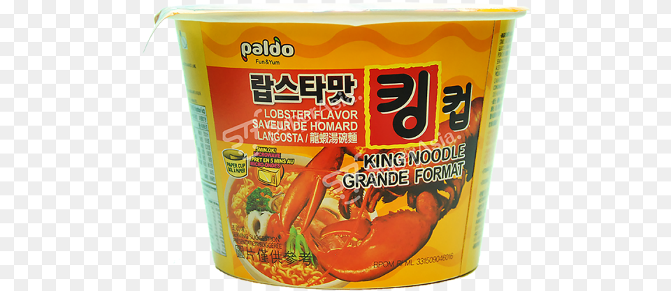 Paldo Instant Cupnoodles With Lobster Flavour 110 G Paldo Dosirac Lobster Noodles King Cup, Food, Ketchup Png