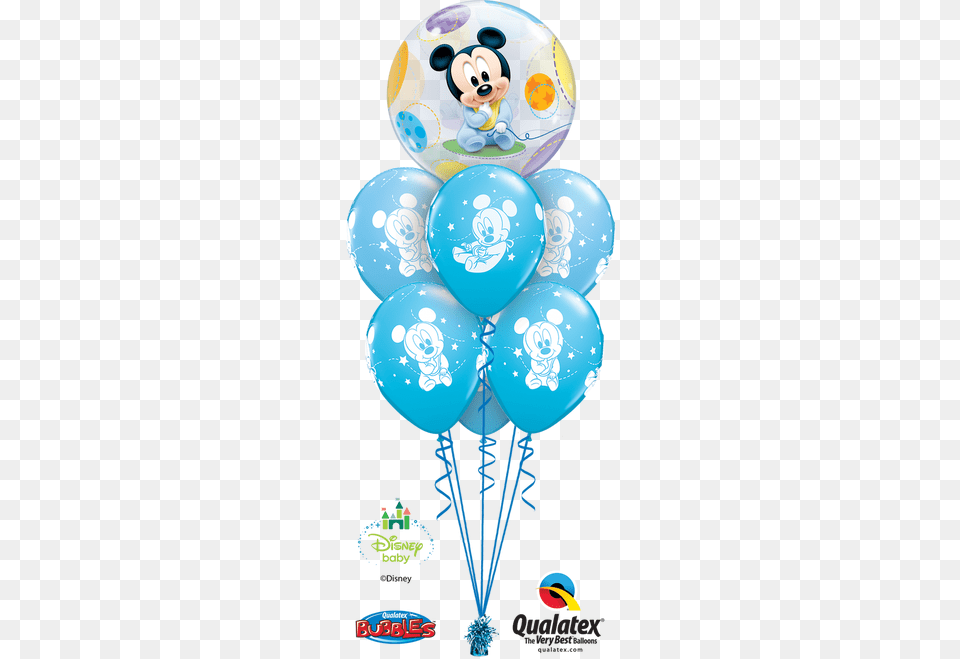 Pale Blue Baby Mickey 22 Bubble Baby Mickey Mouse Balloon Png Image