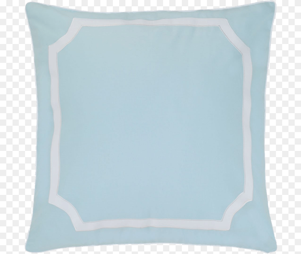 Pale Blue Border Cushion, Home Decor, Pillow Free Transparent Png