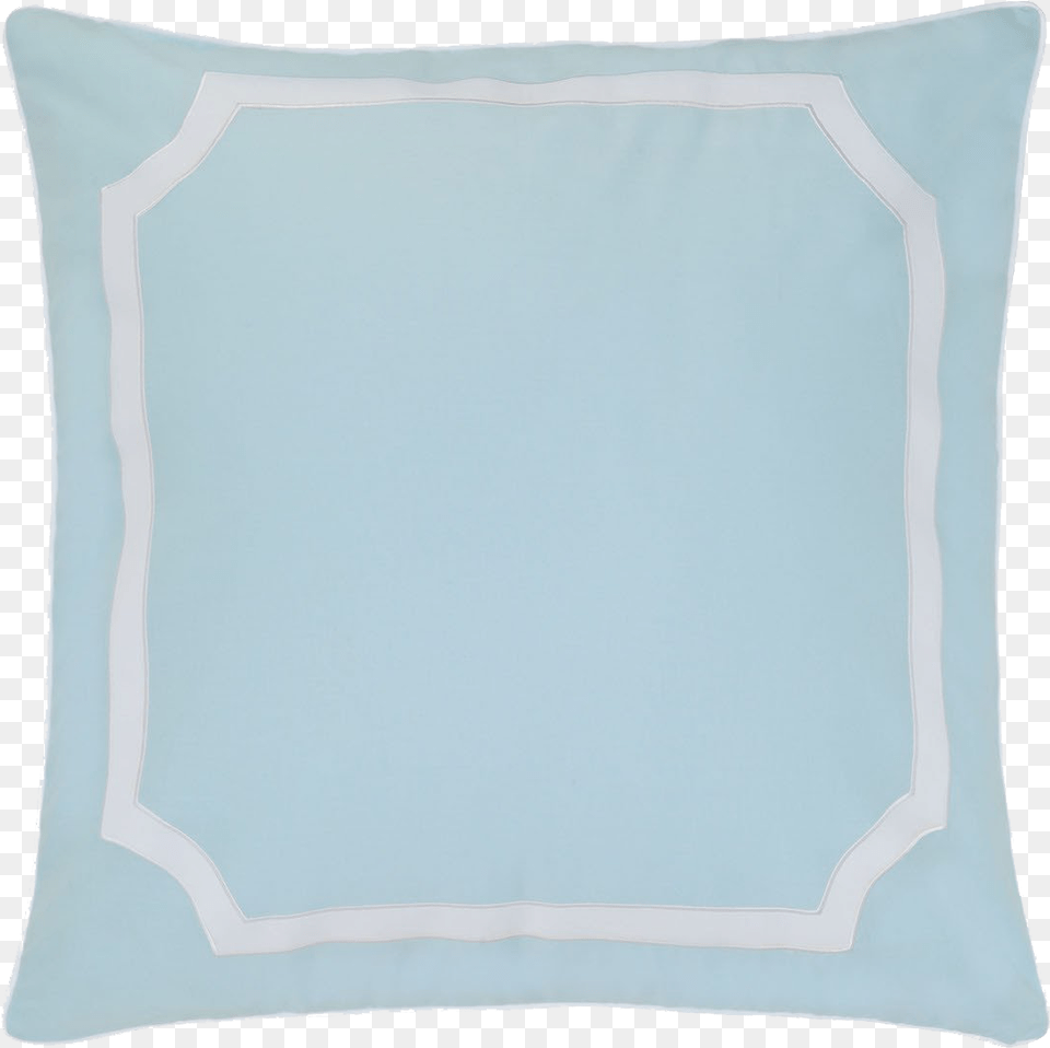Pale Blue Border Cushion, Home Decor, Pillow Free Png Download