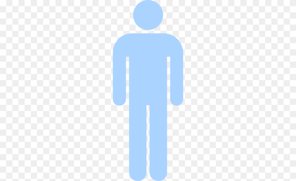 Pale Blue Male Silhouette Svg Clip Arts 228 X 587 Px, Sign, Symbol Free Transparent Png