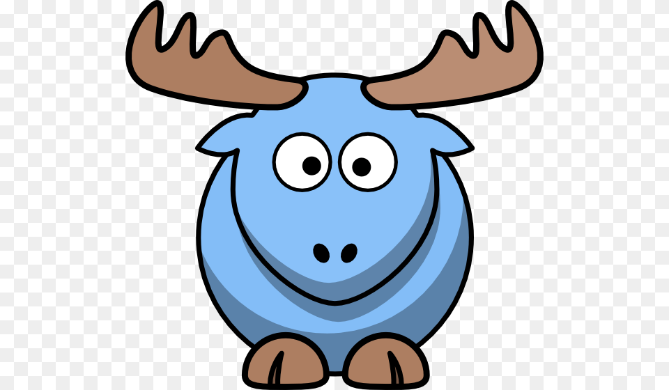 Pale Blue Moose Clip Art, Animal, Mammal, Pig Free Transparent Png