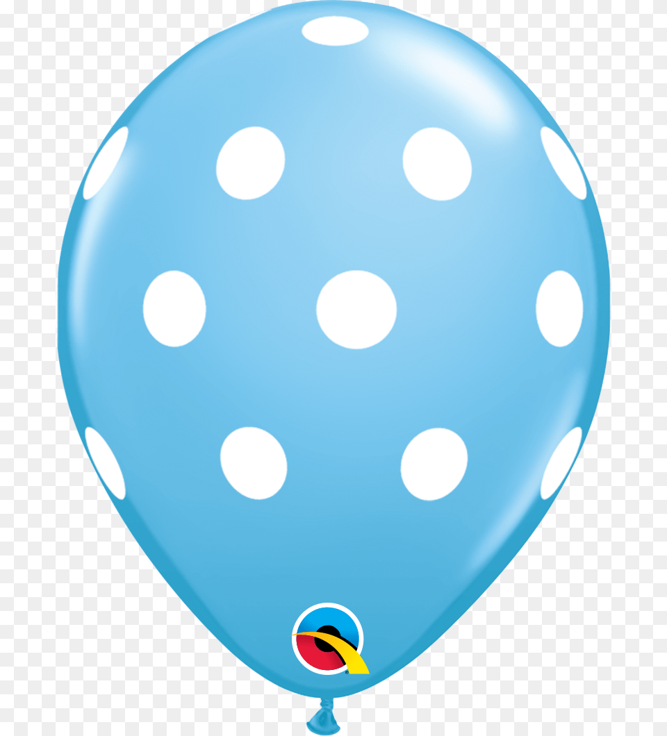 Pale Blue With White Polka Dots Balloons Individual Polka Dots, Balloon, Pattern, Astronomy, Moon Png Image