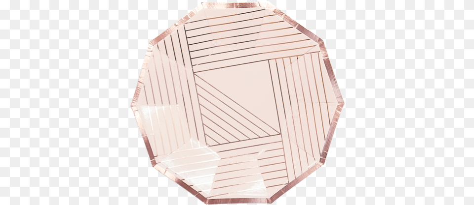 Pale Pink Striped Small Paper Plates Plate, Mineral, Crystal, Quartz Png Image