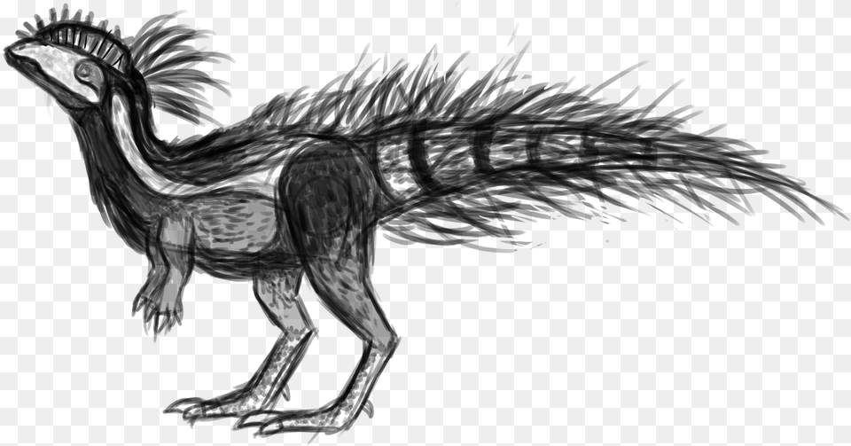 Paleoart Dilophosaurus Is Good Http Sketch, Gray Free Transparent Png