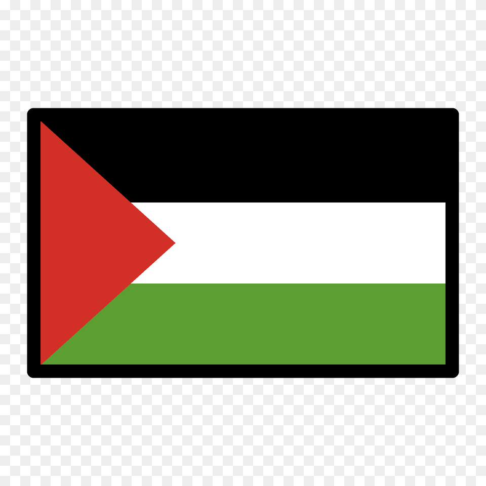 Palestinian Territories Flag Emoji Clipart, Triangle Free Png