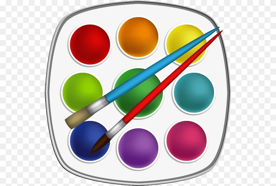 Palette, Paint Container, Brush, Device, Tool Free Transparent Png