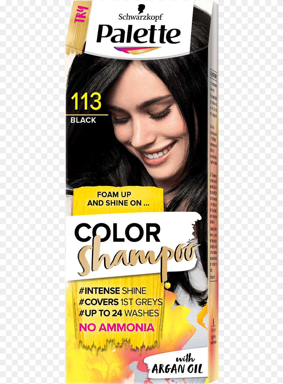 Palette Com Cs Baseline 113 Black Palette Color Shampoo, Publication, Book, Adult, Person Png Image