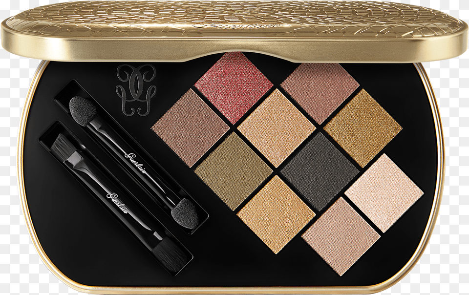 Palette Goldenland Guerlain Holiday 2019 Makeup, Brush, Device, Tool, Paint Container Png Image