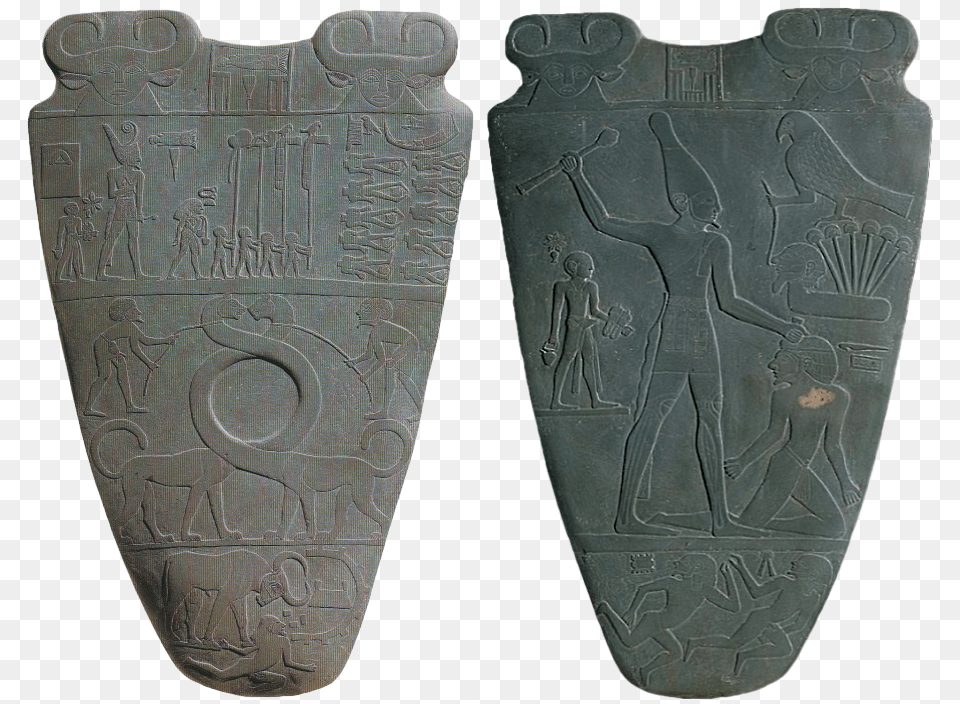 Palette Of King Narmer Both Sides, Armor, Person, Shield Free Transparent Png