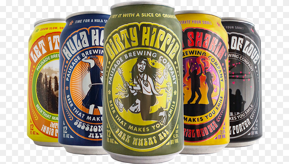 Palisade Brewing Company Beer Dirty Hippie Beer, Alcohol, Beverage, Lager, Can Free Transparent Png