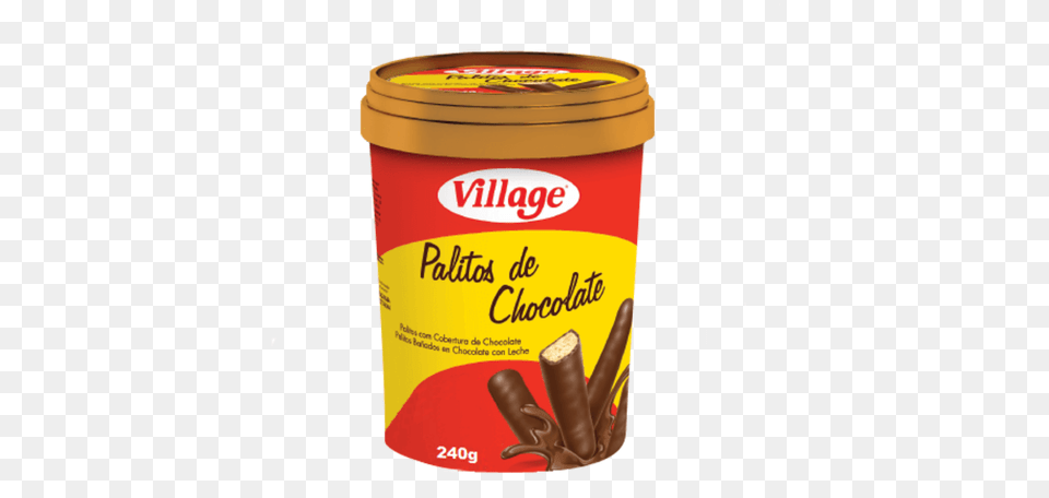Palito De Chocolate Ao Leite Village 240gr Village Alimentos, Cup, Dessert, Food, Can Free Transparent Png