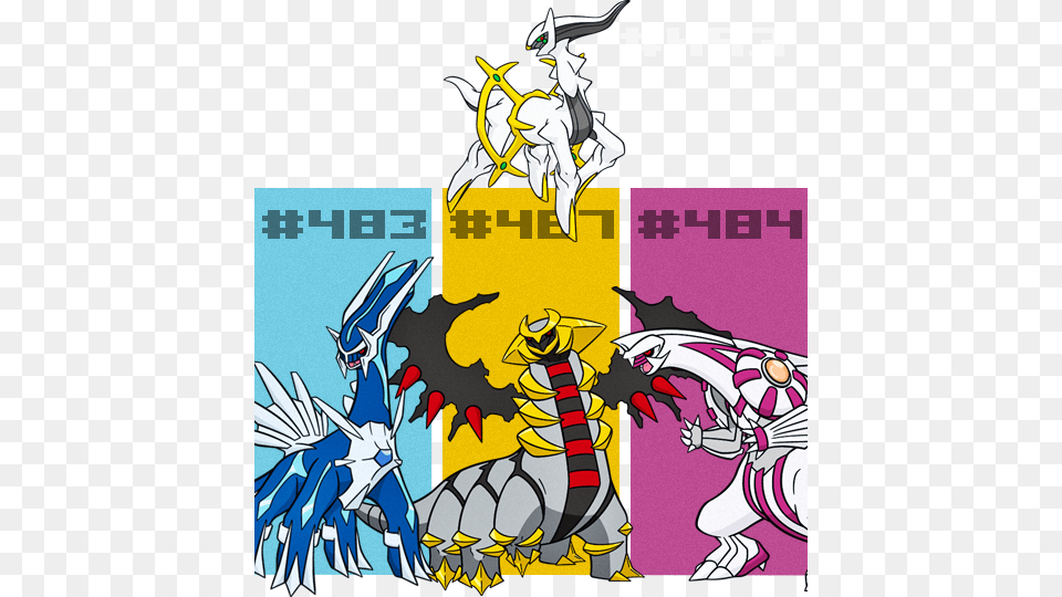 Palkia Dialga Giratina Amp Arceus Arceus Dream World, Book, Comics, Publication, Baby Free Png