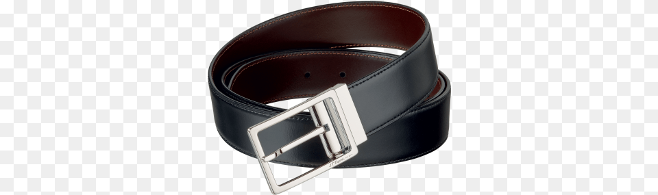Palladium And Leather Finish Auto Reversible Buckle St Dupont Belts, Accessories, Belt Png Image