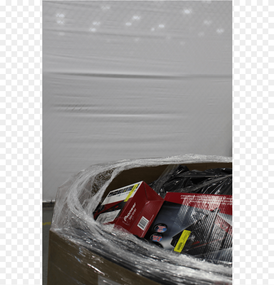 Pallet 122 Pcs Car Stereos Amps Amp Speakers Customer Fence, Plastic Wrap, Box Free Png Download
