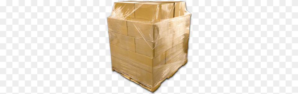 Pallet, Box, Cardboard, Carton, Plastic Wrap Png