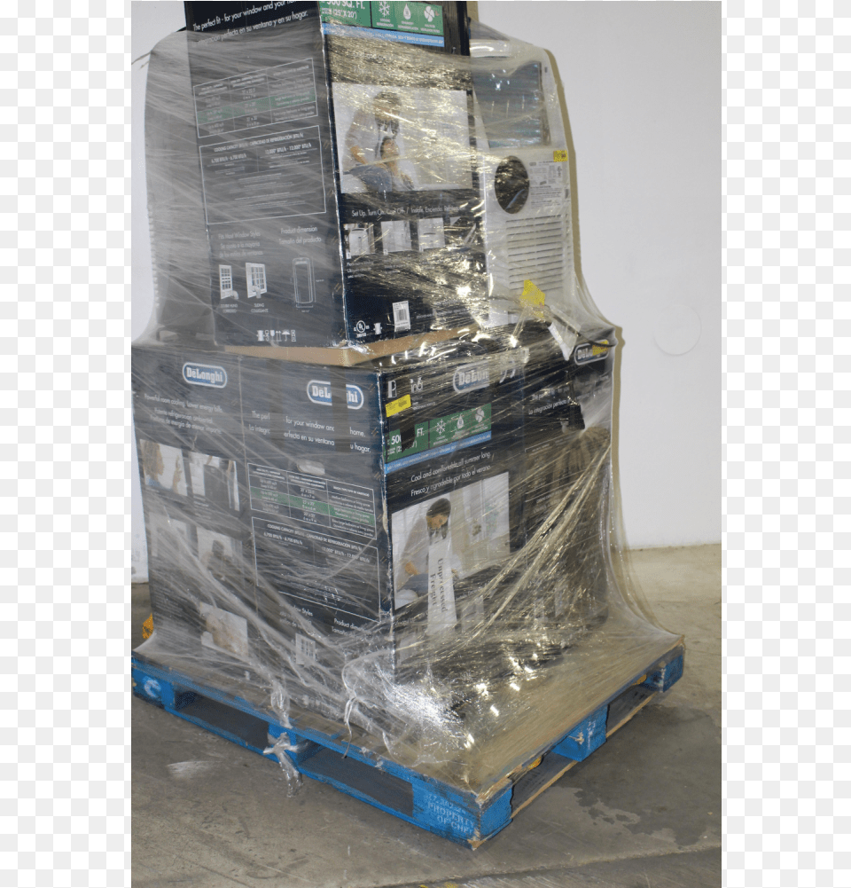 Pallet 8 Pcs Air Conditioners Customer Returns Delonghi Mechanical Puzzle, Plastic Wrap, Person Free Png Download
