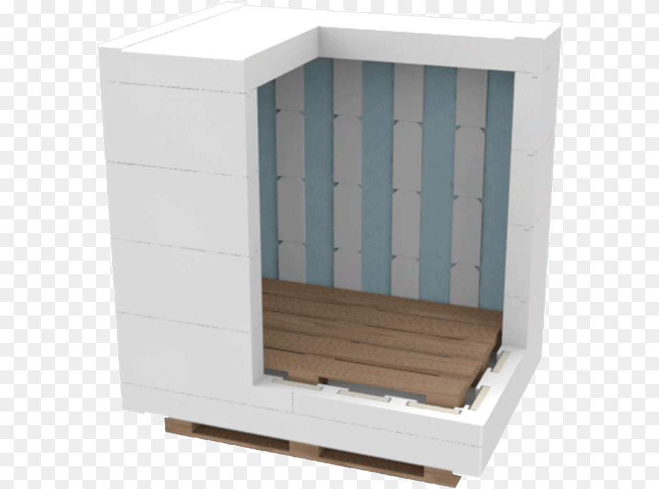 Pallet Box Xl Pallet Shipper With Eps Extension Frame Cupboard, Mailbox, Dog House, Furniture, Indoors Free Png Download