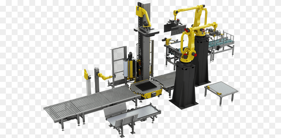 Palletizing Wrapping And Labelling Milling, Architecture, Building, Factory, Manufacturing Png Image