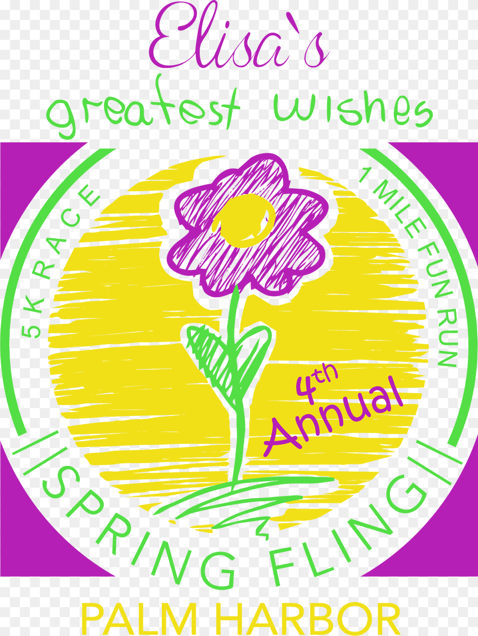 Palm Harbor Spring Fling 5k Race And 1 Mile Fun Run Wise Animals By Majede Motalebi, Purple, Envelope, Greeting Card, Mail Png
