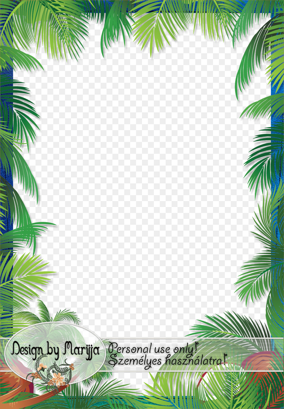 Palm Leaves Clipart Hd, Green, Rainforest, Plant, Vegetation Png Image