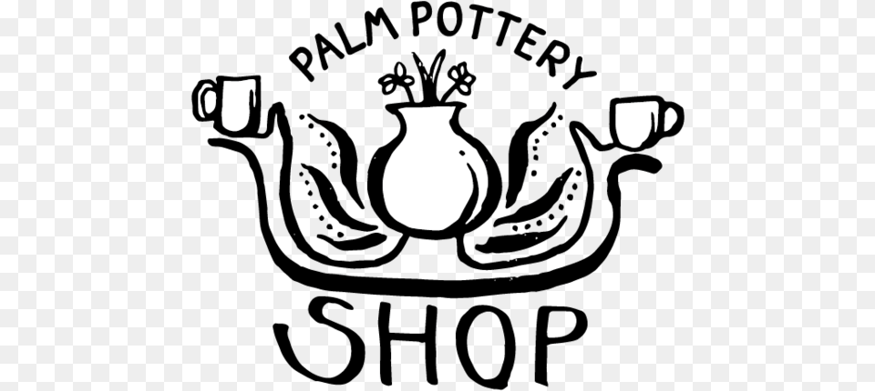 Palm Pottery Ceramic Icon, Jar, Stencil, Vase Png Image