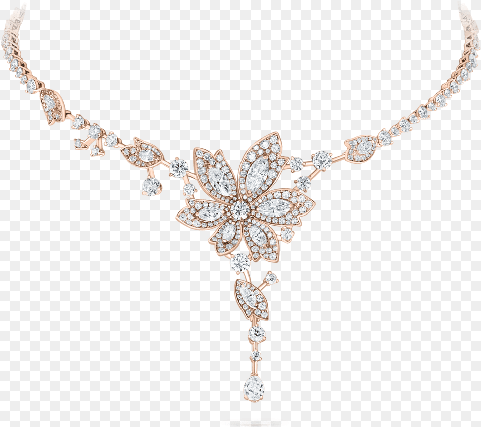 Palm Rose Gold Necklace Necklace, Accessories, Diamond, Gemstone, Jewelry Free Png