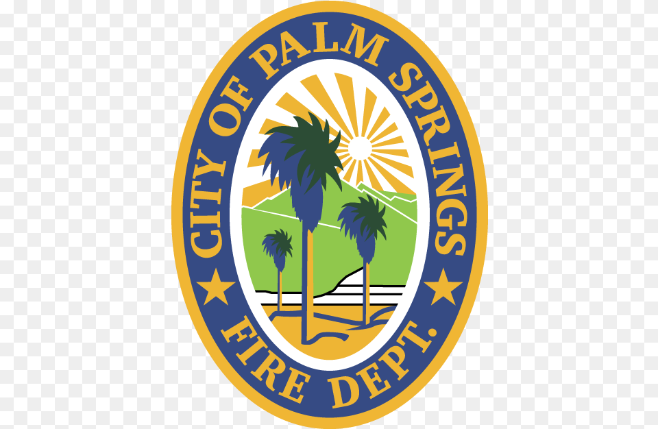 Palm Springs Palm Springs Fire Department Logo, Badge, Symbol, Emblem, Architecture Free Png Download