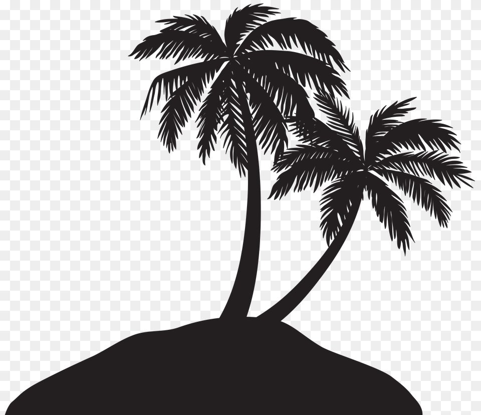 Palm Tree, Silhouette, Cross, Symbol Png