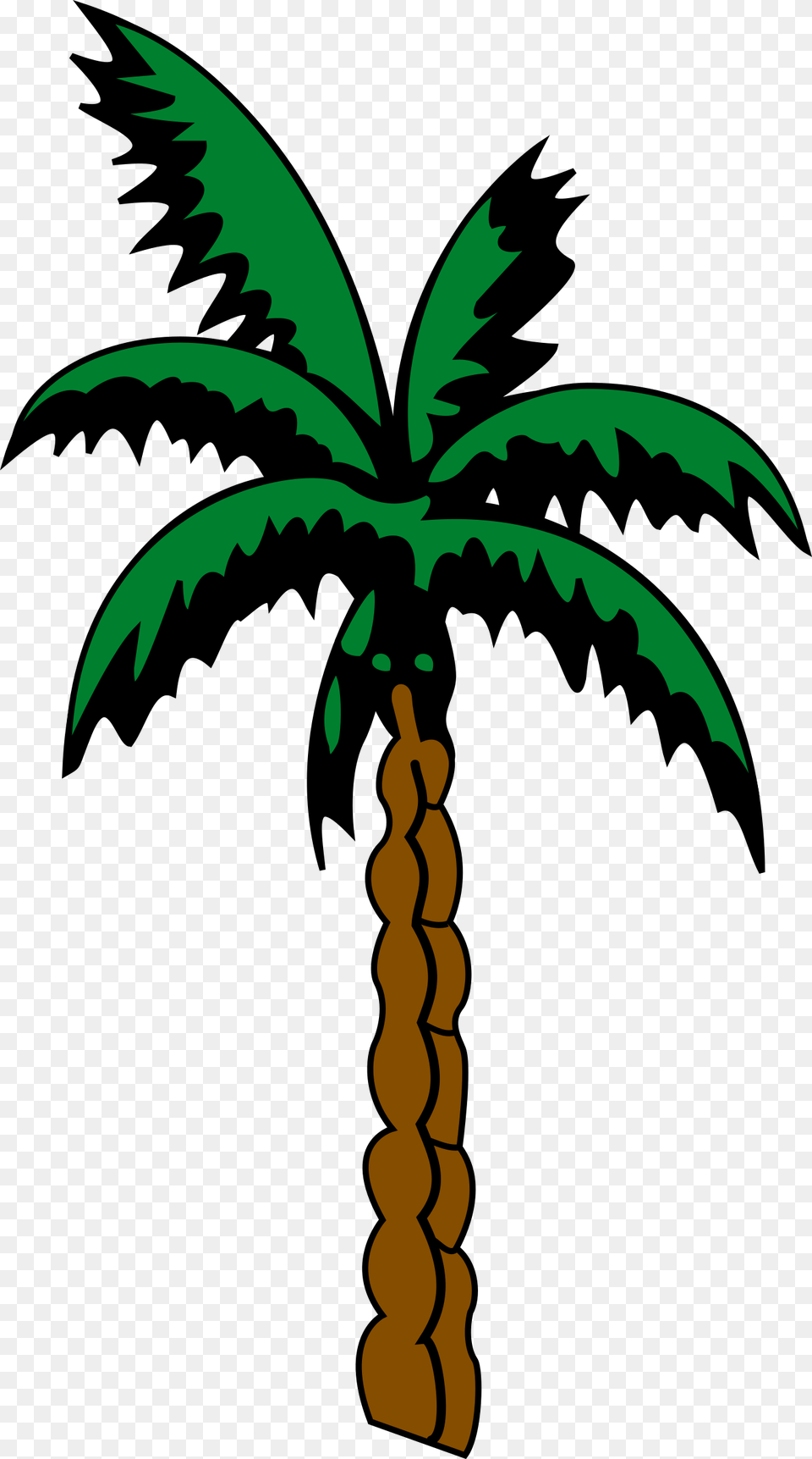 Palm Tree 4 Clip Arts Gambar Pohon Palem Kartun, Palm Tree, Plant, Cross, Symbol Png Image