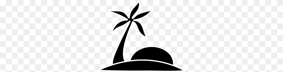Palm Tree Beach Wsun Clip Art, Clothing, Hat, Stencil, Animal Png Image