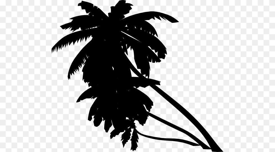 Palm Tree Black Clip Art At Clipart Library Black Palm Tree, Leaf, Plant, Silhouette, Palm Tree Free Png