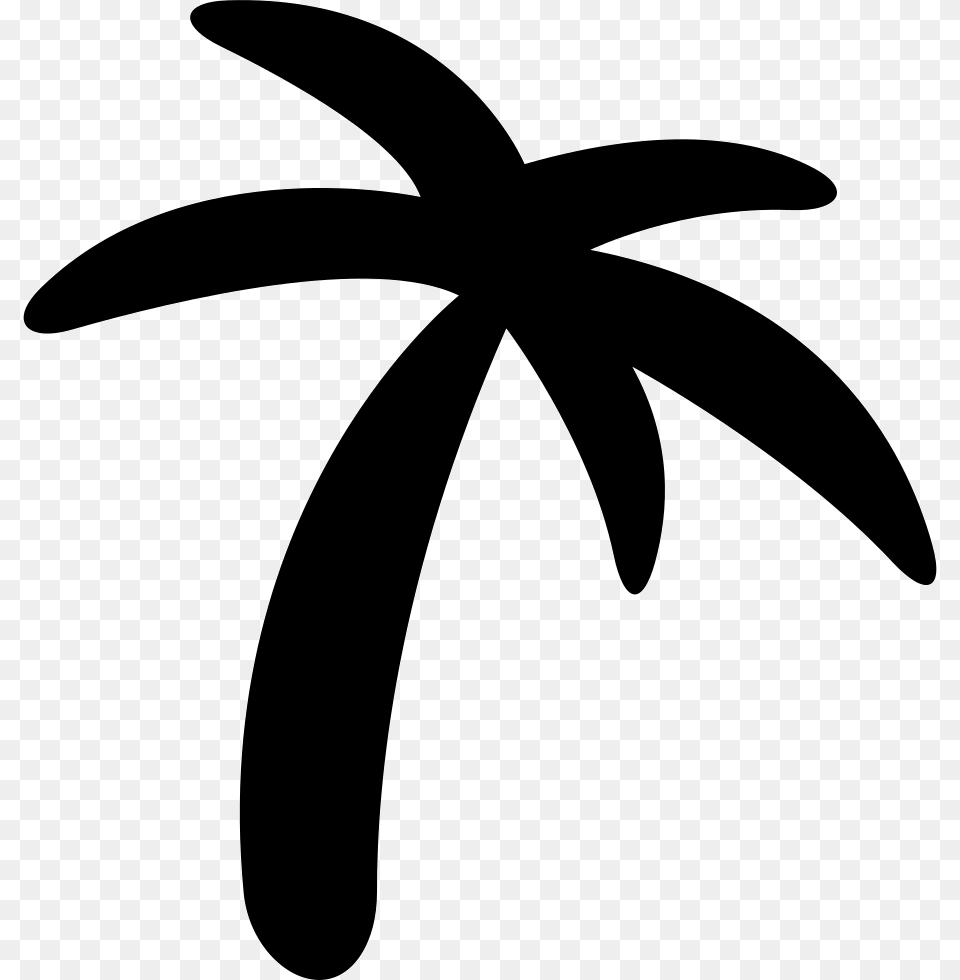 Palm Tree Black Shape Comments Shape, Stencil, Silhouette, Symbol, Animal Free Png Download