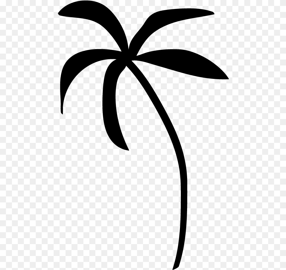 Palm Tree Clip Art Background Palm Tree Clip Art Black And White, Gray Free Transparent Png