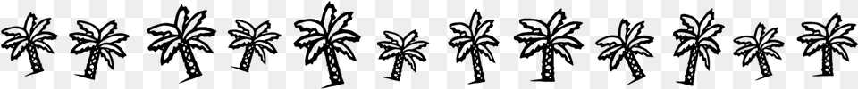 Palm Tree Clip Art Black, Gray Free Png