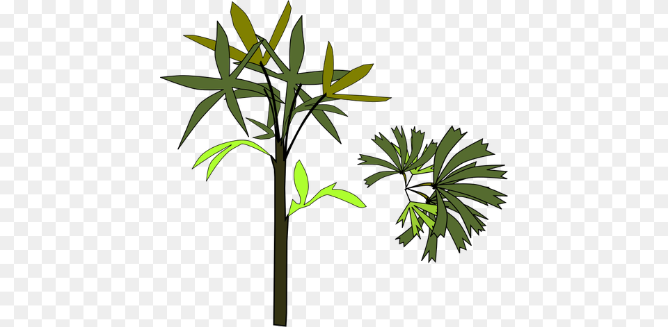 Palm Tree Clip Art Silhouette, Leaf, Plant, Vegetation Free Png