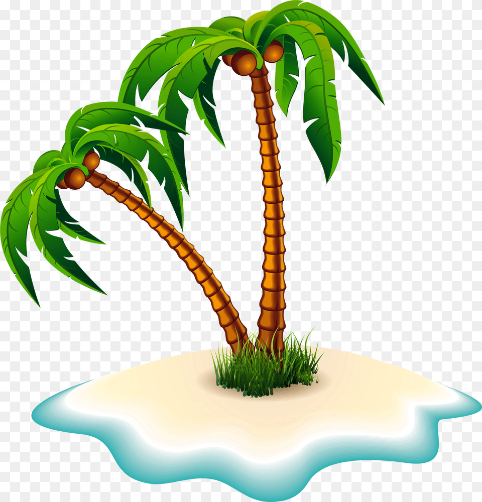 Palm Tree Clipart, Plant, Vegetation Png Image