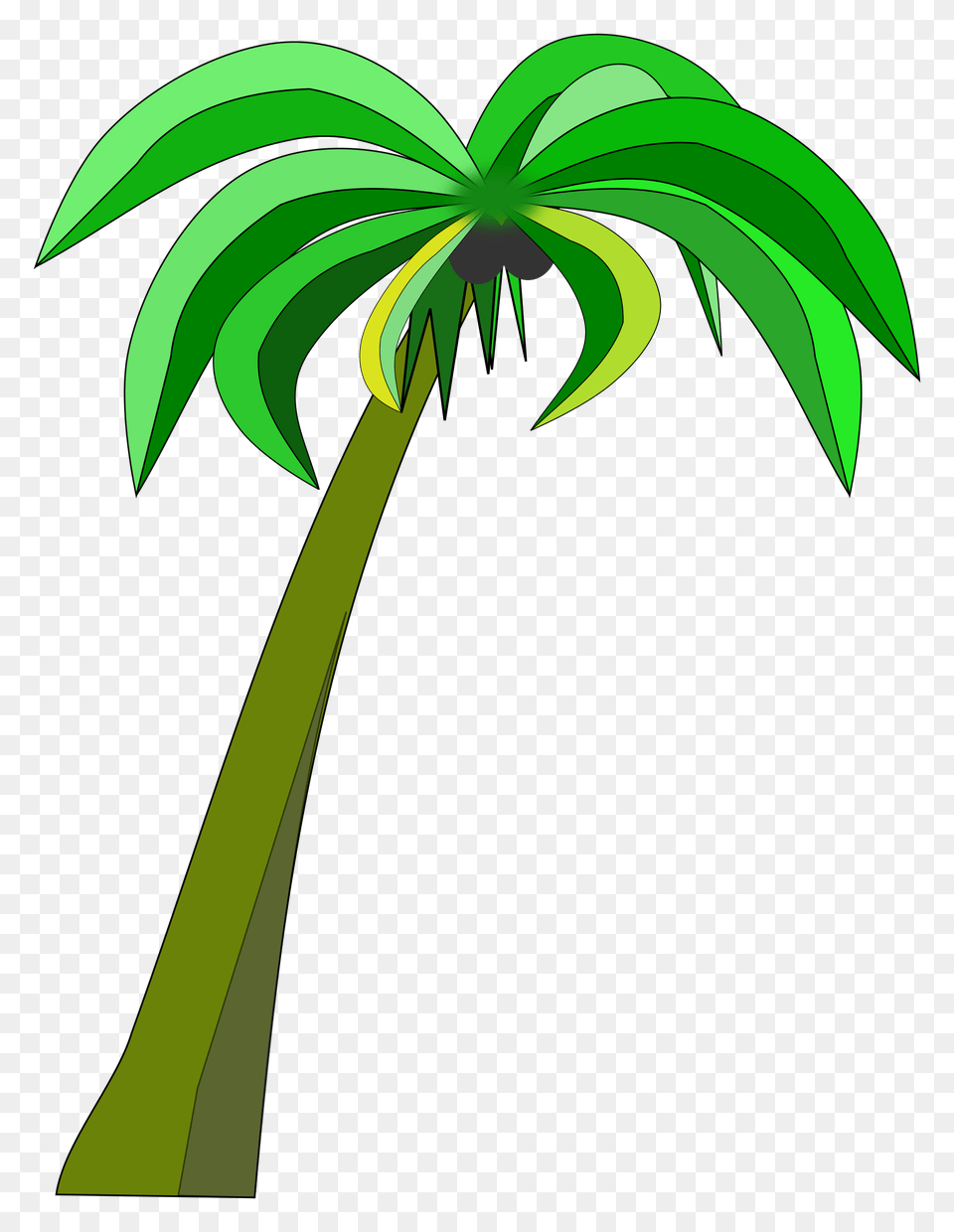 Palm Tree Clipart Banner, Palm Tree, Plant Free Transparent Png