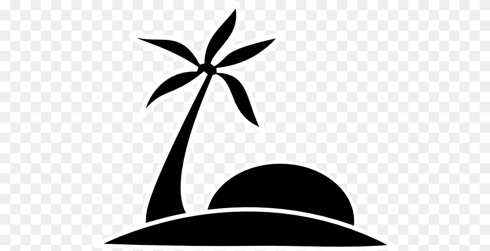 Palm Tree Clipart Black And White Nice Clip Art, Clothing, Hat, Stencil, Animal Free Png