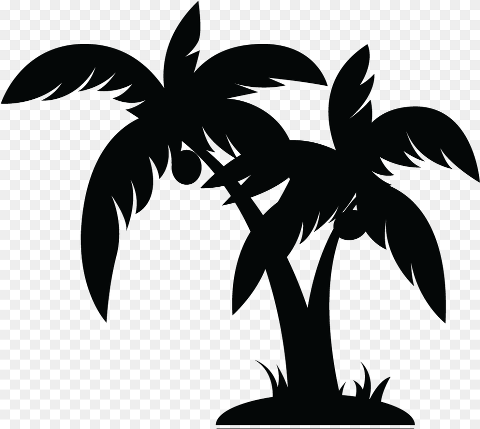 Palm Tree Clipart Black And White Palm Tree Vector Free Png Download