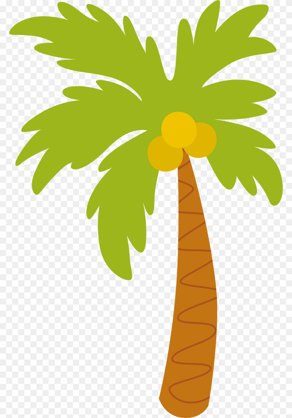Palm Tree Clipart Crossed, Palm Tree, Plant Png Image