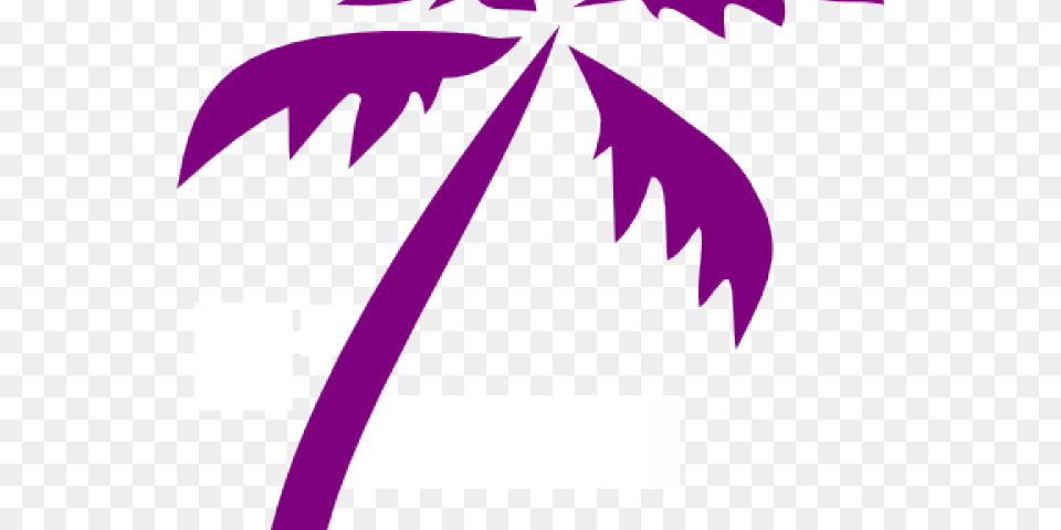 Palm Tree Clipart Curved Green Palm Tree Vector, Leaf, Plant, Purple Free Transparent Png