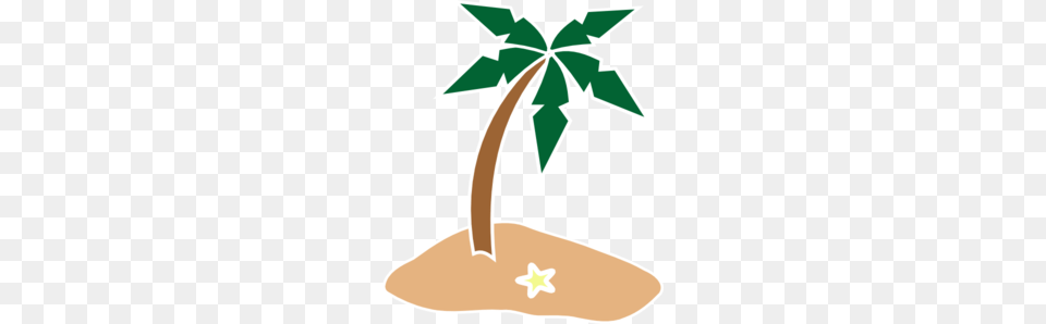 Palm Tree Clipart Island, Leaf, Plant, Flower, Soil Free Png
