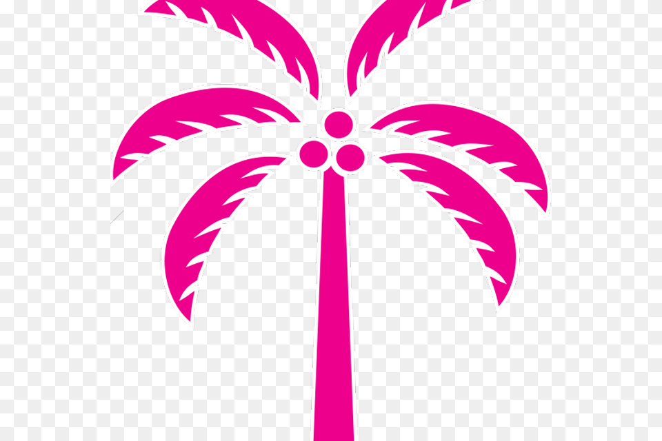 Palm Tree Clipart Pink Palm, Palm Tree, Plant, Person Free Png Download