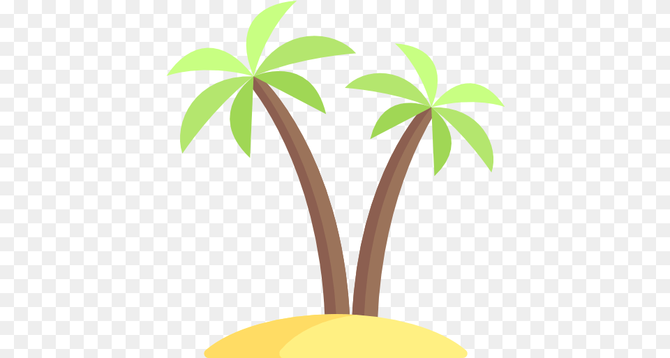 Palm Tree Desert Island Icon, Leaf, Plant, Potted Plant, Flower Free Png