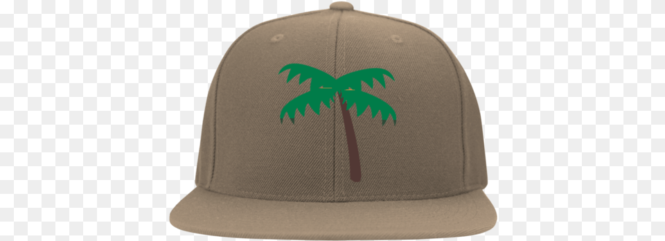 Palm Tree Emoji 6297f Yupoong Flat Bill Twill Flexfit Tuba Crest Flexfit Cap, Baseball Cap, Clothing, Hat, Helmet Png Image